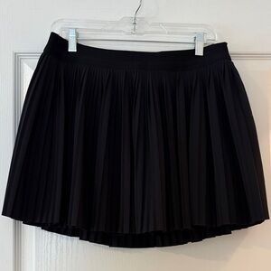 Black Pleated Athletic Skort